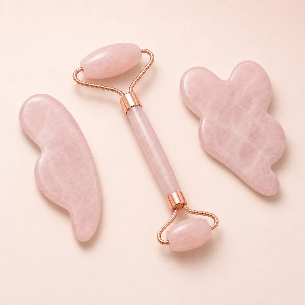 Lunea Sculpt – třídílná sada masážního válečku a gua sha – alternativní pohled