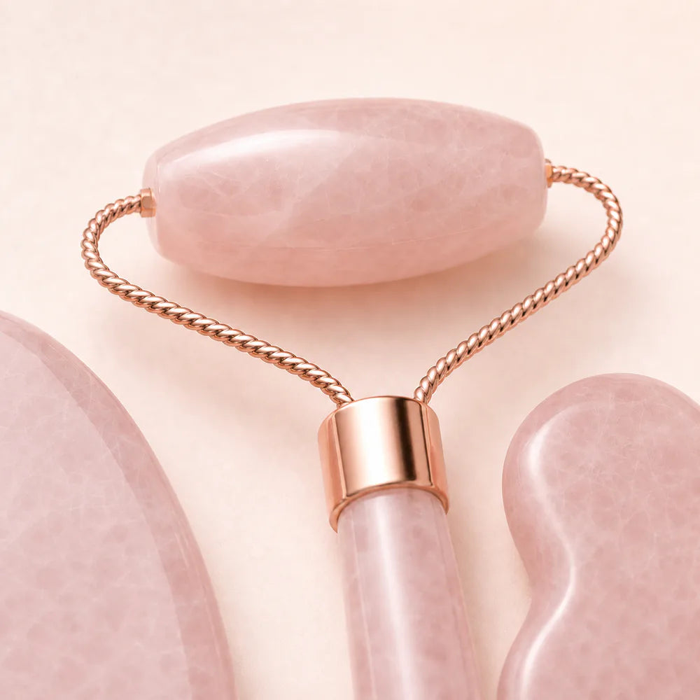 Lunea Sculpt – třídílná sada masážního válečku a gua sha – detail produktu