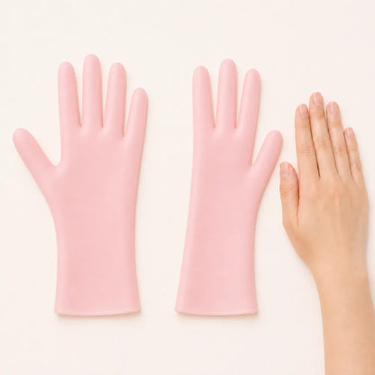 Lunea Hands – kosmetické rukavice na ruce – měřítko a obsah balení